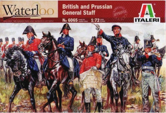 1/72 British & Prussian General Staff. Napoleonic Wars. Waterloo
