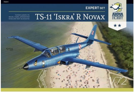 Maqueta Avión TS-11 Iskra R Novax Kit para montar Modelismo 1/72 Arma Hobby