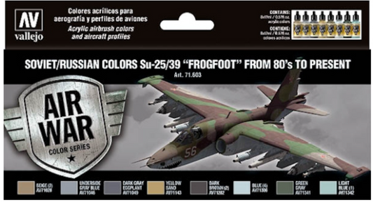 Set Pintura - Soviet/Russian colors Su-25/39 “Frogfoot” from 80’s to present